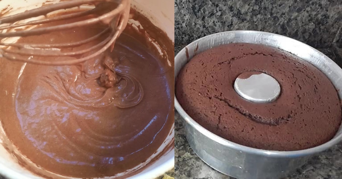 bolo caseiro chocolate receita