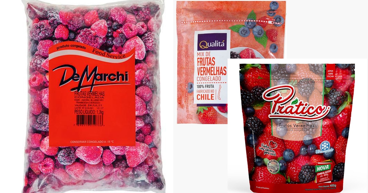 frutas vermelhas congeladas