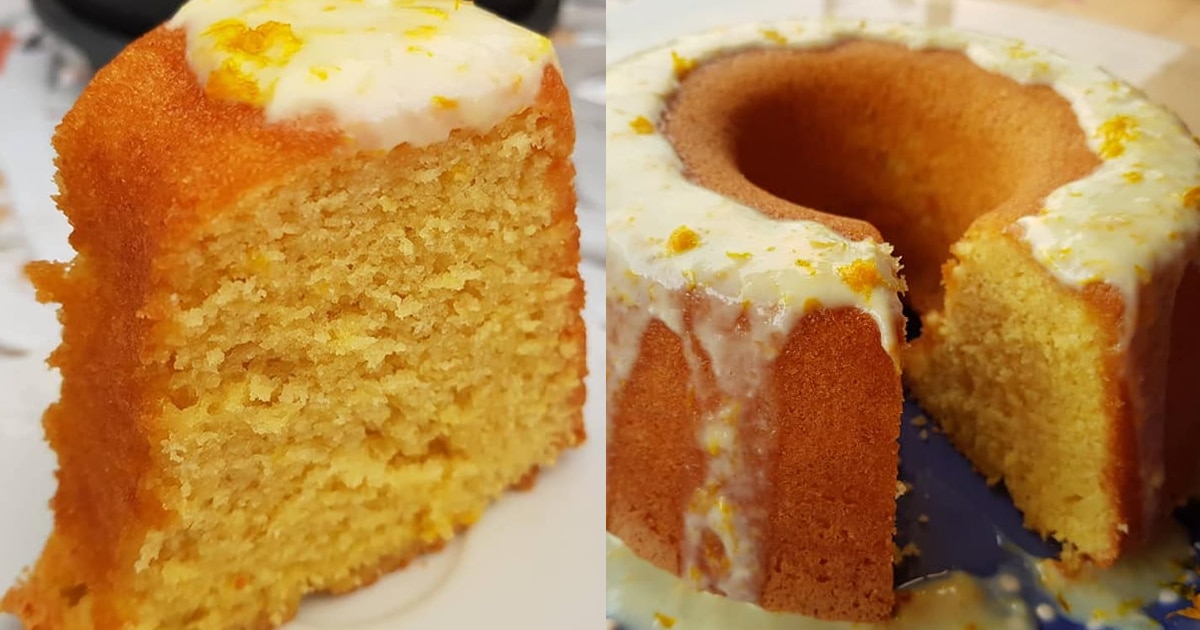 bolo de laranja liquidificador